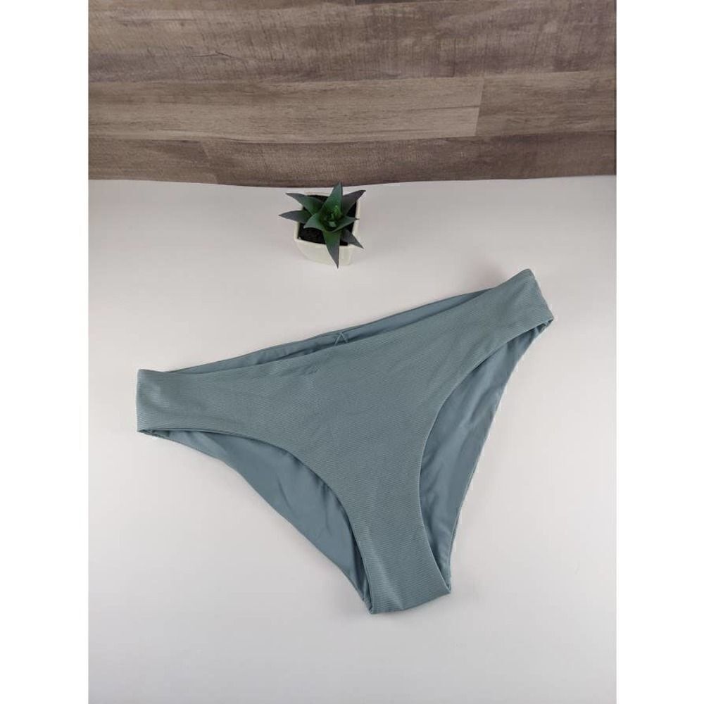 Tavik Ribbed Blue Full Coverage Bikini